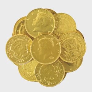 BULK -  CANDY-GOLD COIN-KENNEDY