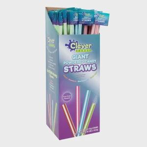 CLEVER CANDY-GIANT FILLEDSTRAWS-