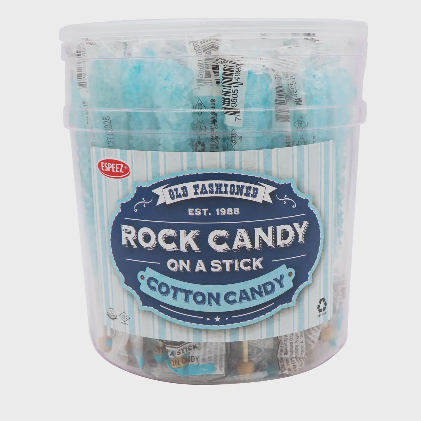 Rocky candy sticks - cotton candy
