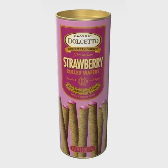 Strawberry Rolled Wafers