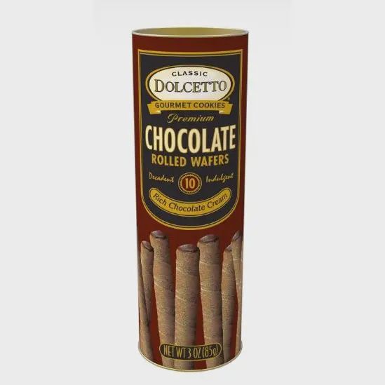Chocolate Rolled Wafers 3 oz