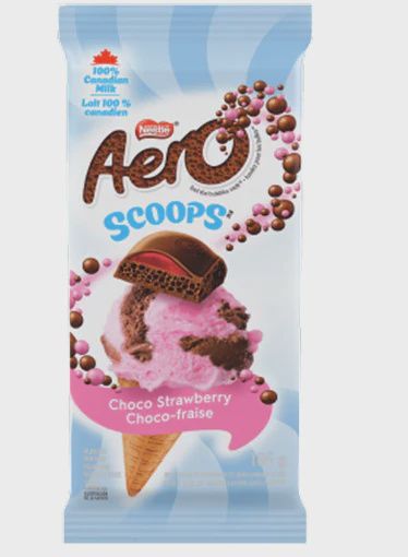 Nestle Aero scoops  chocolate strawberry