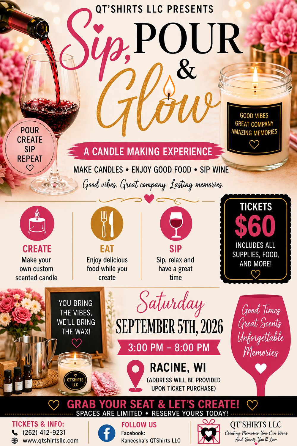 Sip, Pour, &amp; Glow