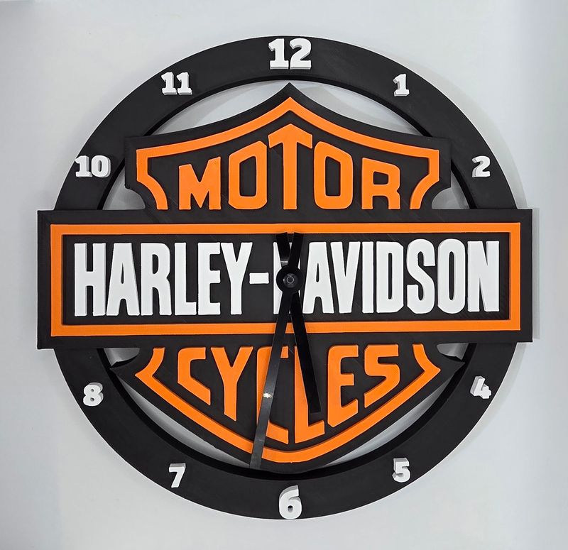 Harley Davidson Inspired Clock OG
