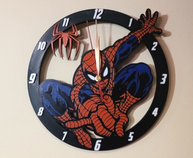 Spiderman Clock