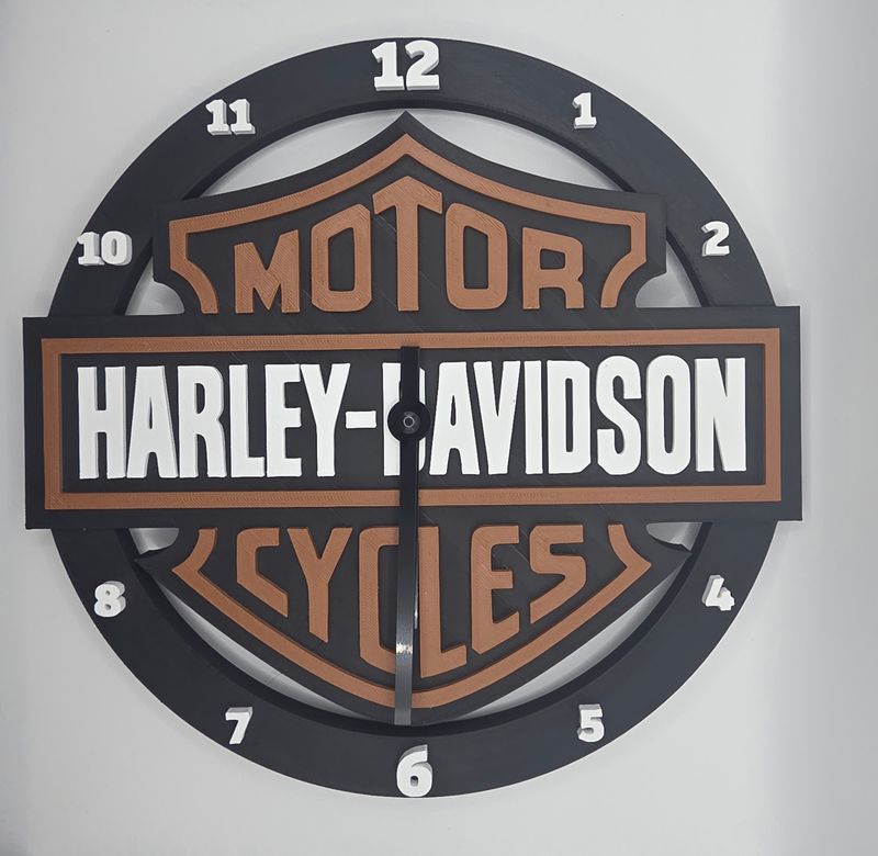Defective Harley Davidson OG Clock