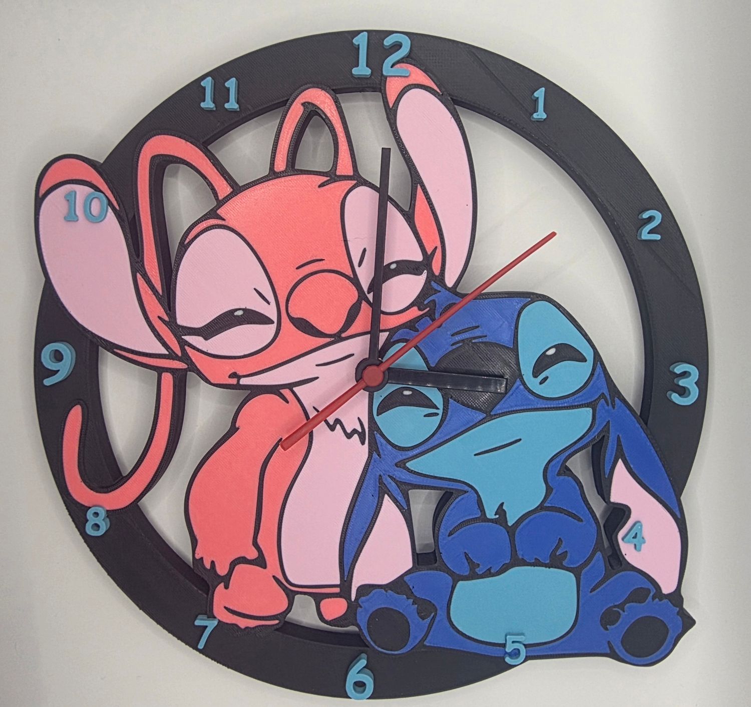 Angel &amp; Stitch Clock