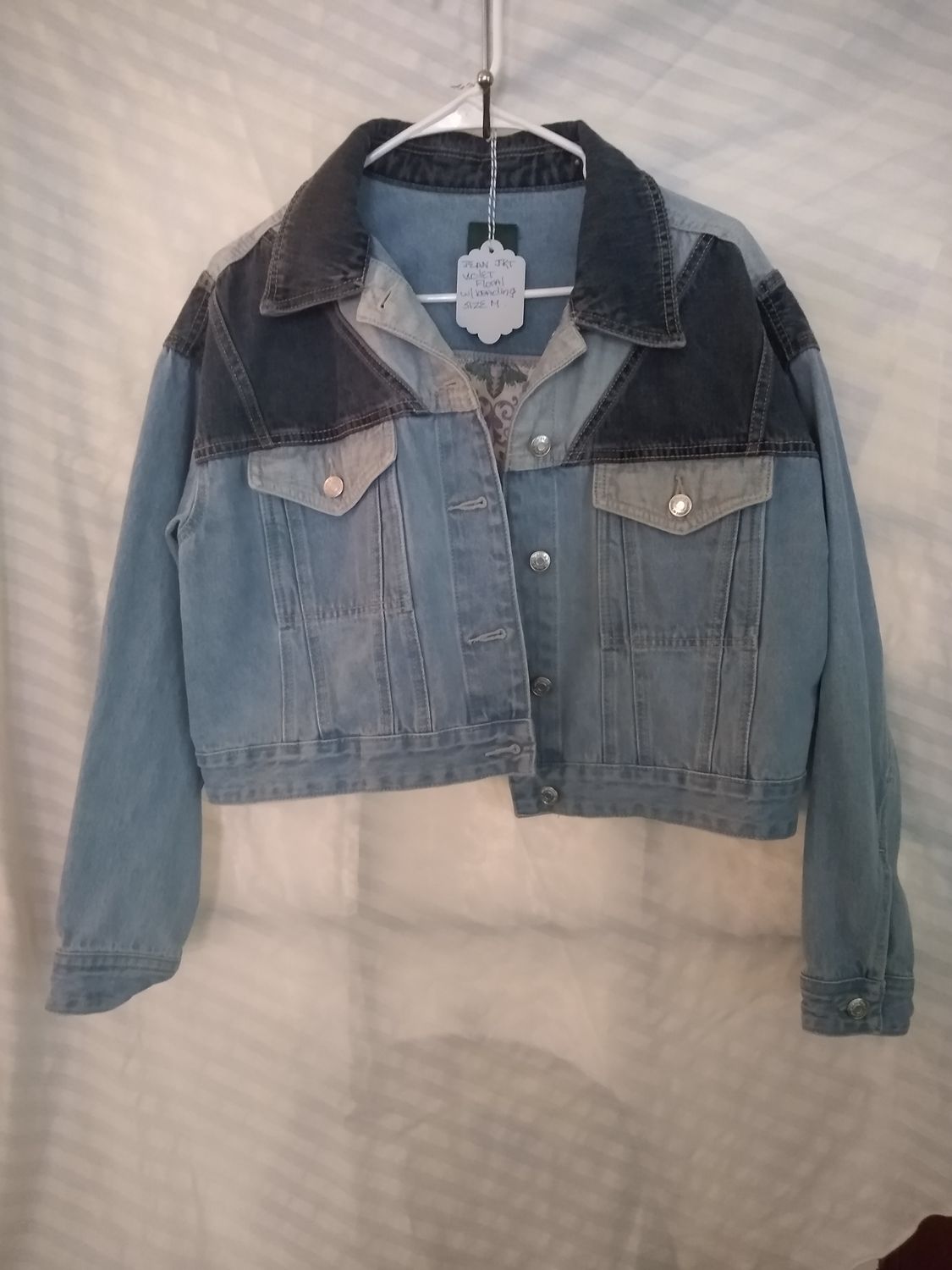 Jean Jacket - Violet Floral