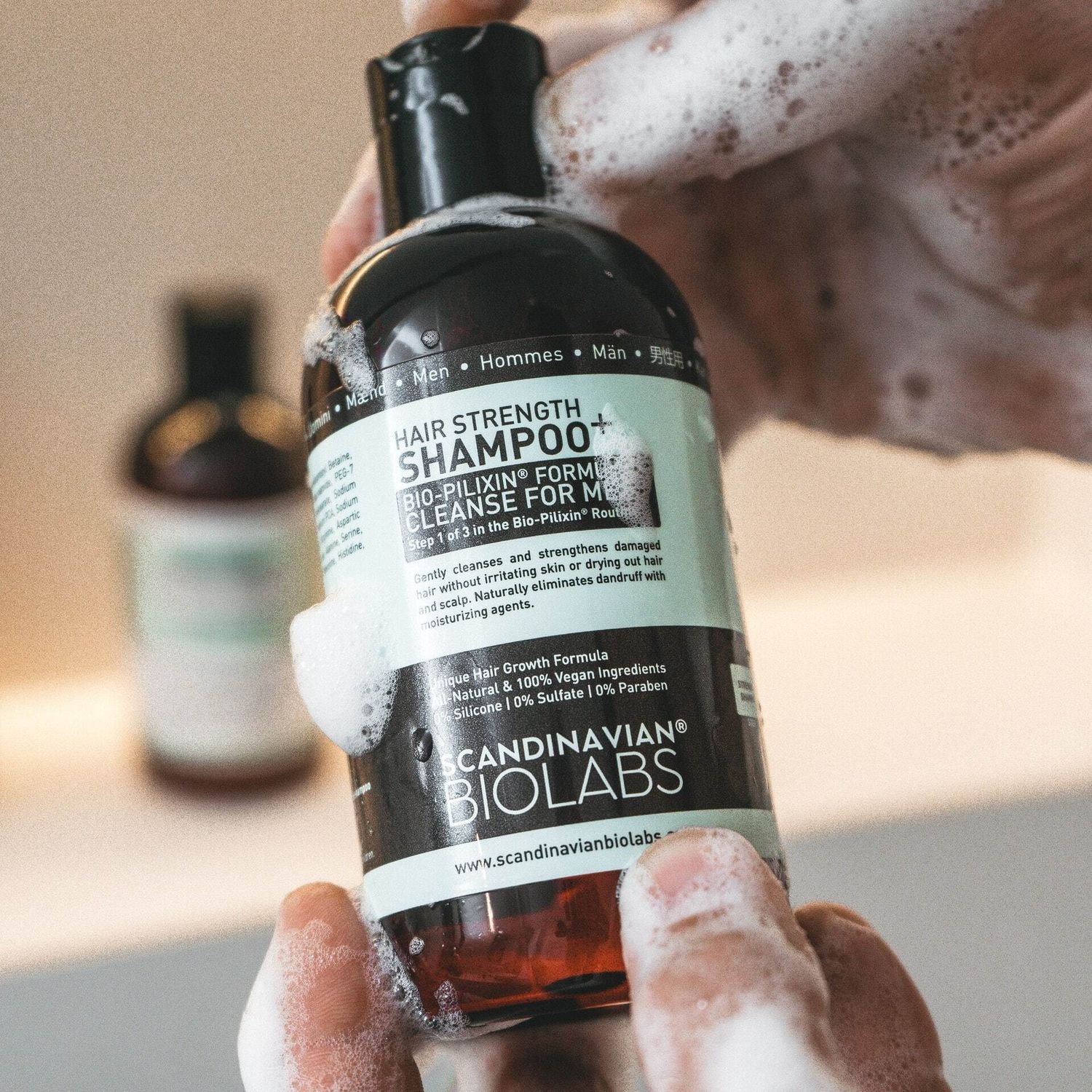 SAMPLE. Hair Strength Bundle For Men: Shampoo + Conditioner