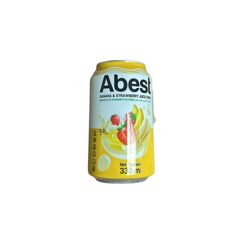 ABEST STRWABERRY BANANA JUICE 24X330ML