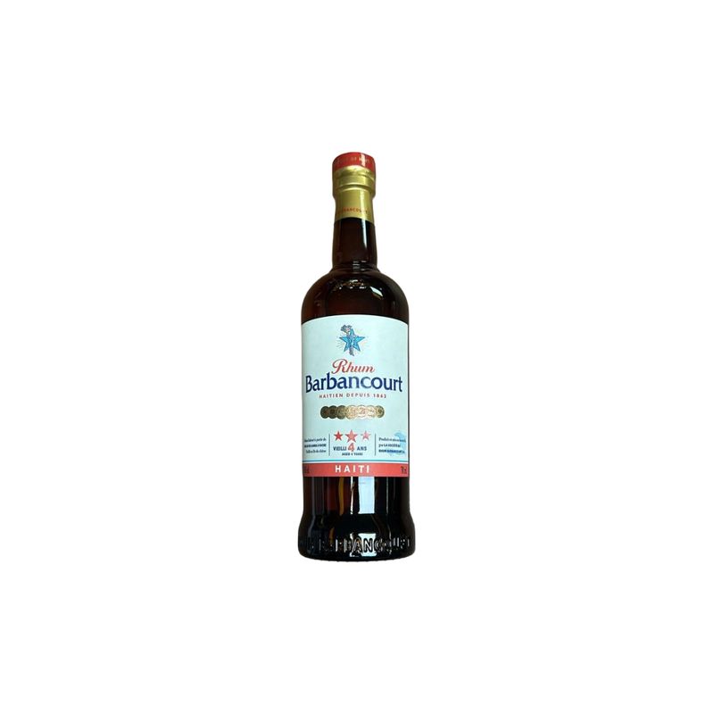 BARBANCOURT RHUM  3***  12X750ML