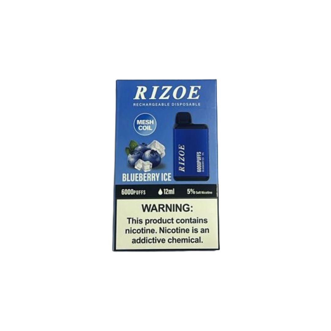 RIZOE BLUEBERRY ICE 6000 PURES 10 PCS