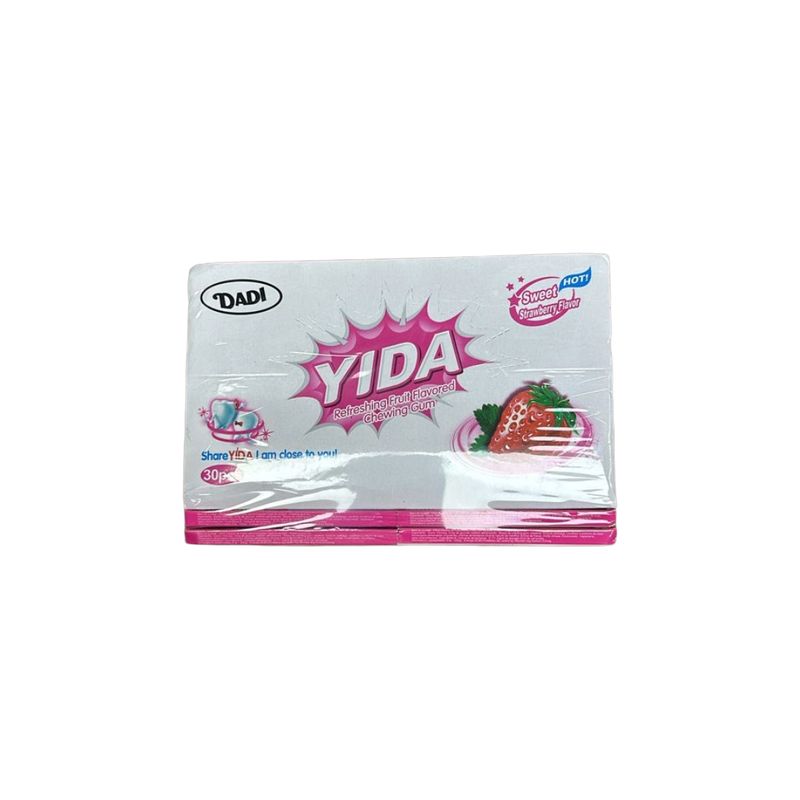 YIDA CHWING CHICLET STRAWBERRY 1X24
