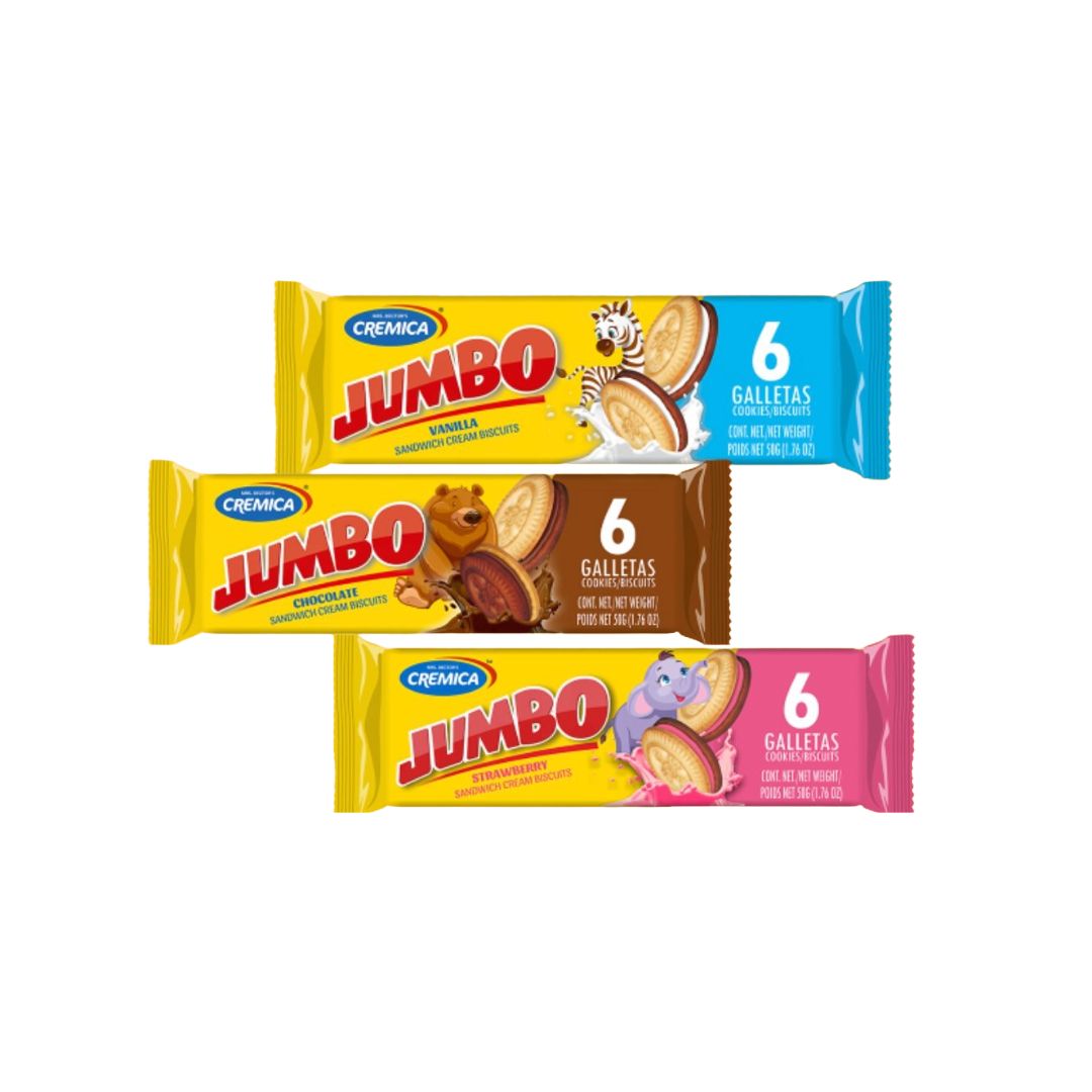 CREMICA JUMBO ASSORTED 10X12X45G