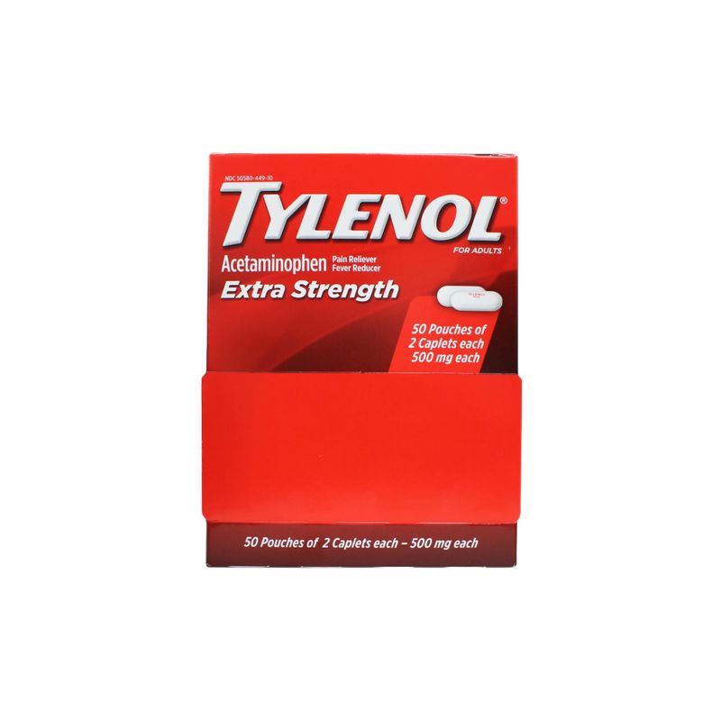 TYLENOL EXTRA STRENGTH RED50 SACHE X 2 X 500MG