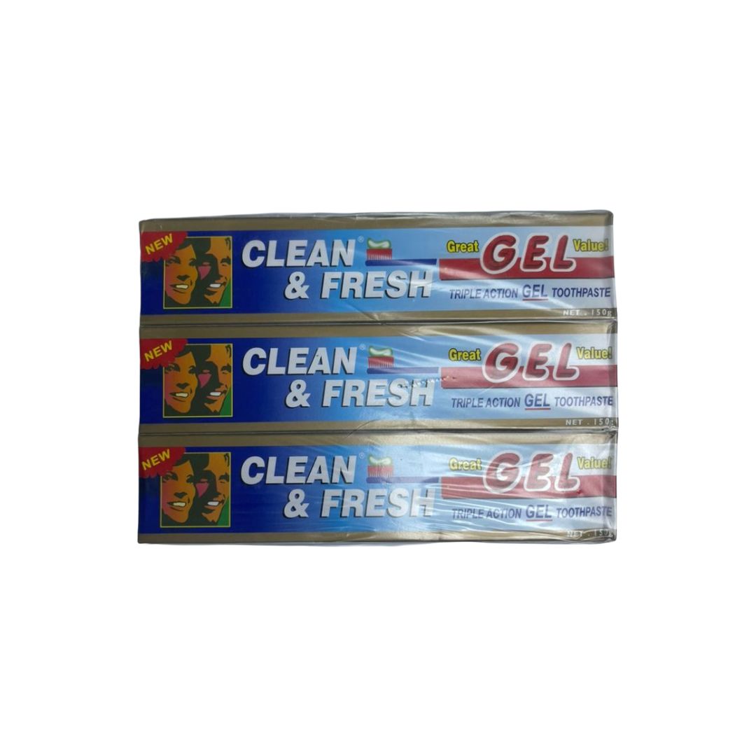 CLEAN &amp; FRESH TOOTHPASTE GEL 150GR 1PK