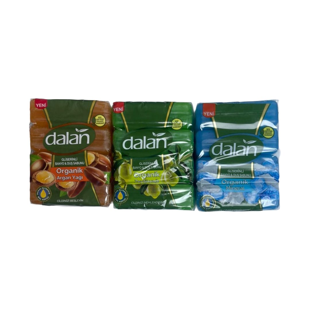 DALAN SAVON 12X4X150G ASSORTED OLIVE/GLYCERN/ARGAN