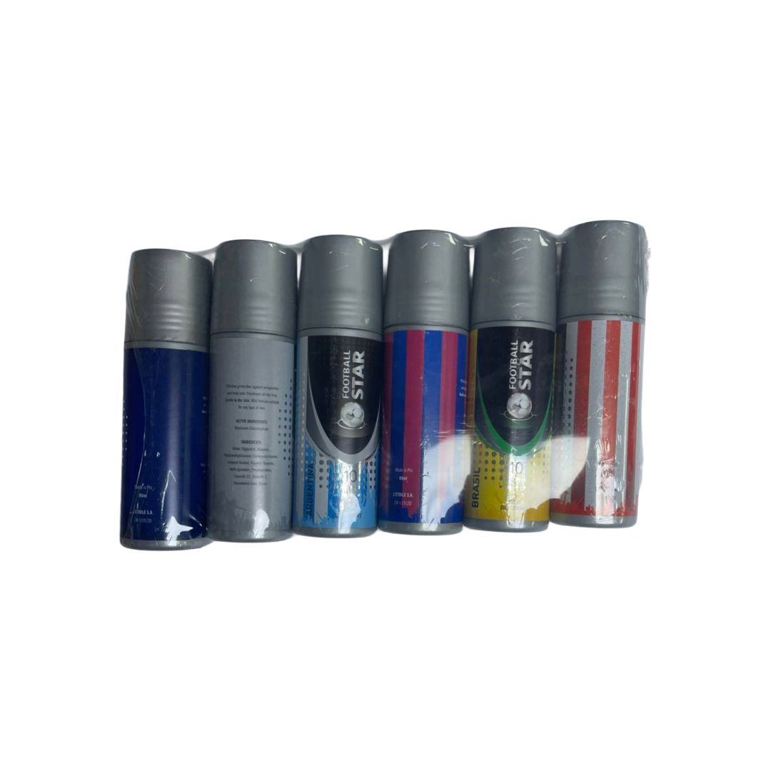 DEODORANT FOOTBALL STAR PK72