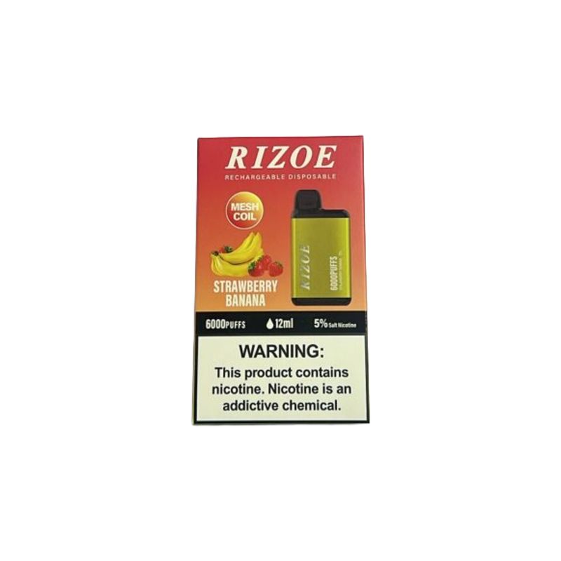 RIZOE PRAISE BANANE 6000 PUFFS 10 PCS