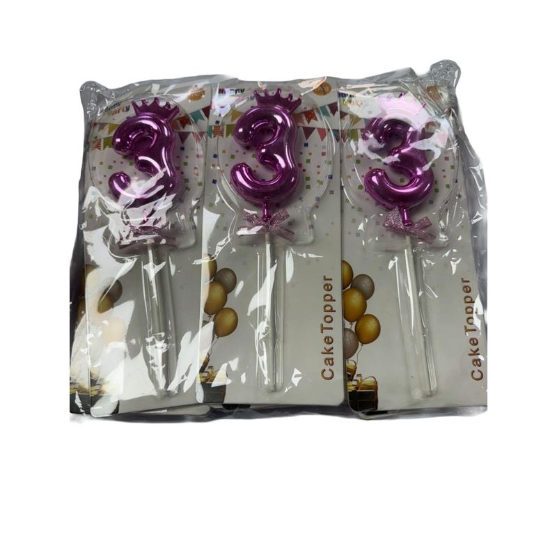 BOUGIE BIRTHDAY TUT NOMERO 1 PAK OF 12 UNITE