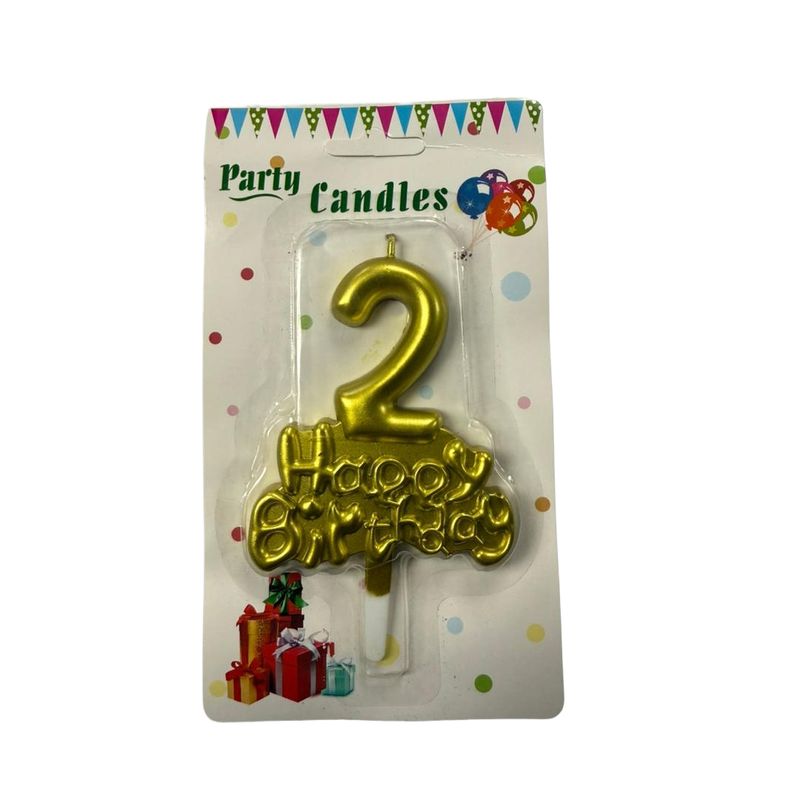 PARTY CANDLE TUT NOMERO HAPPY BIRTHDAY