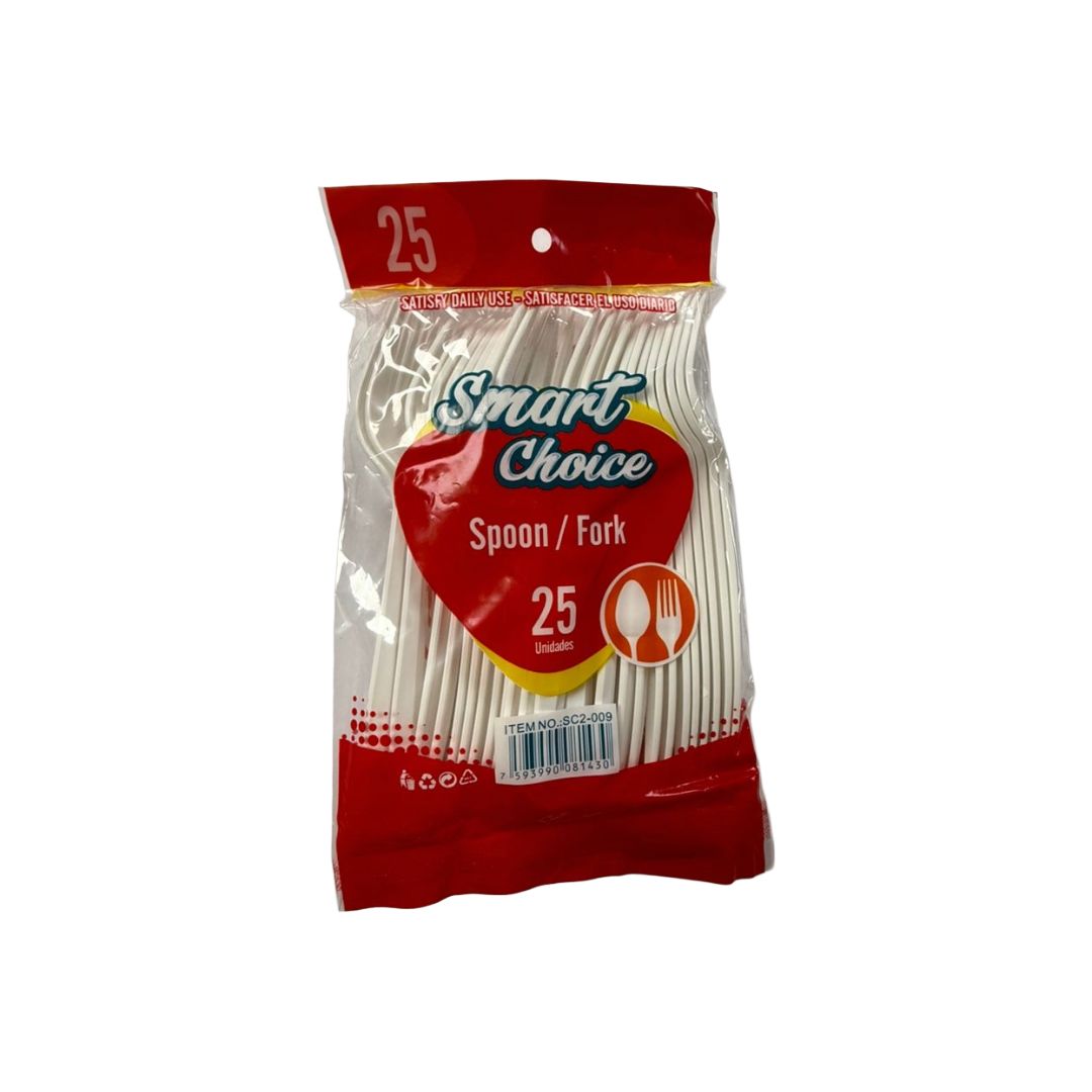 FOURCHETTE PLASTIC BLANC X25UNITE