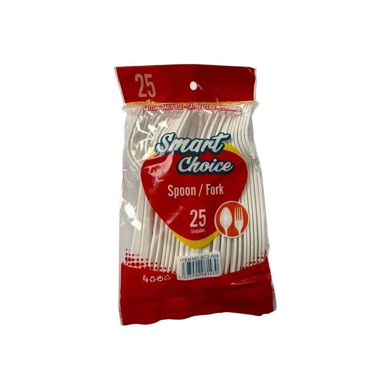 FOURCHETTE PLASTIC BLANC X25UNITE