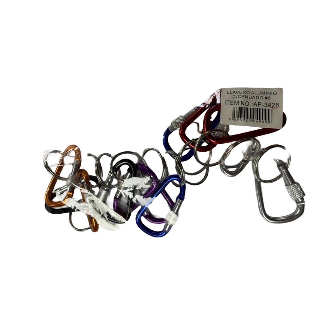 PORTE CLE ALUMINIO COLER 1 SACHE X12PC