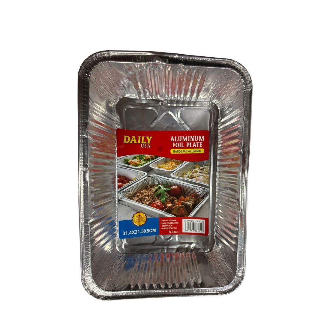 PLATO ALUMINUM 31.4X21. 5X5CM Cs DE 144 PC PK1