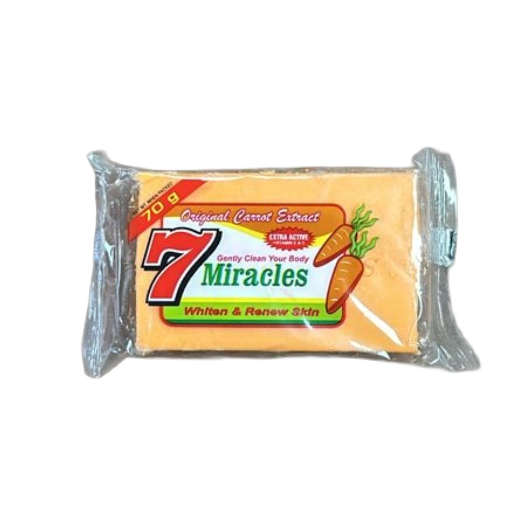 7MIRACLES SAVON CARROT 70 X 72 PITI NAN SACHE 70GRAM