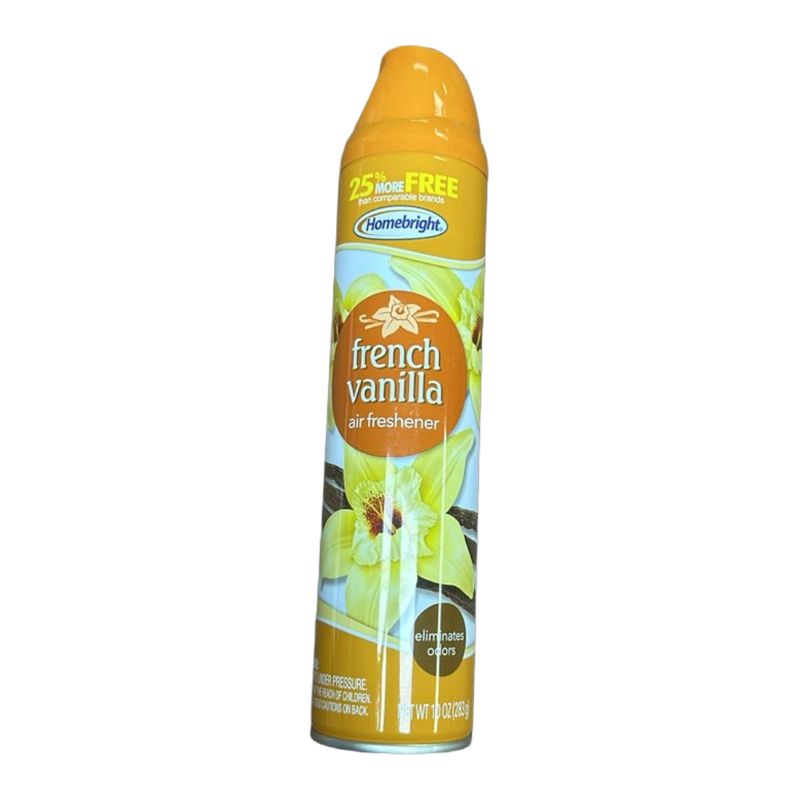 HOMEBRIGHT AIR FRESHENER VANILLA 10OZ PK12
