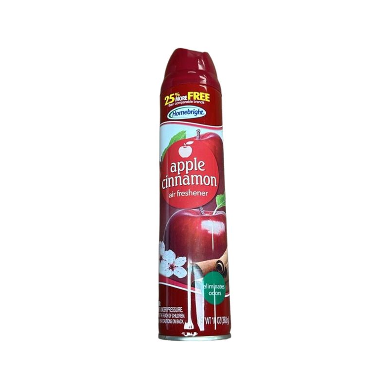 HOMEBRIGHT AIR FRESHENER APPLE  10OZ PK12