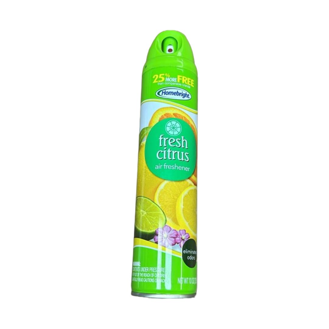 HOMEBRIGHT AIR FRESHENER CITRUS  10OZ PK12