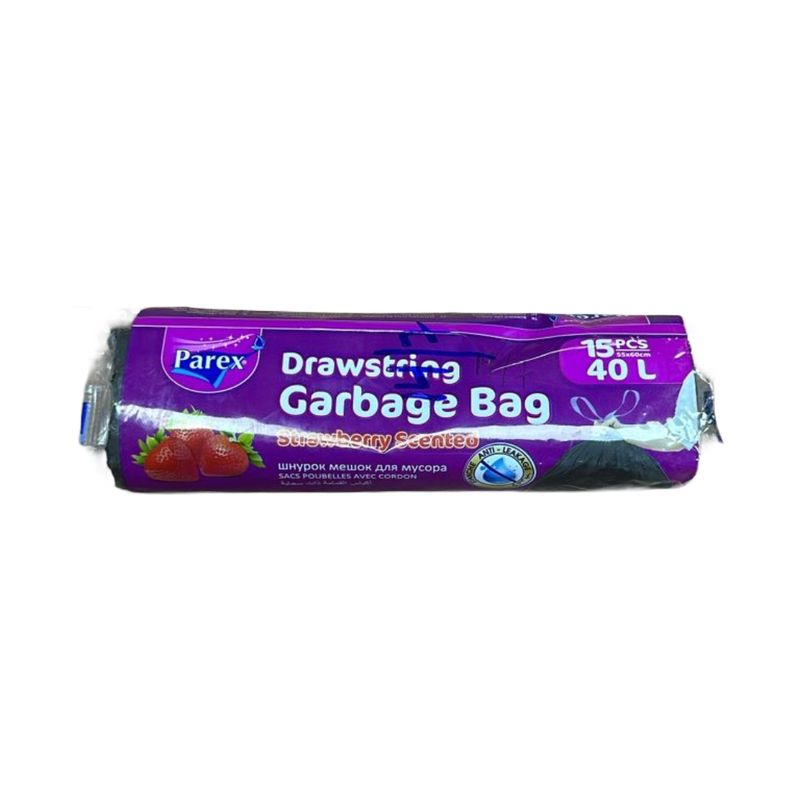 PAREX TRASH BAG 40LTRX50 PK1 STRAWBERRY SCENTED