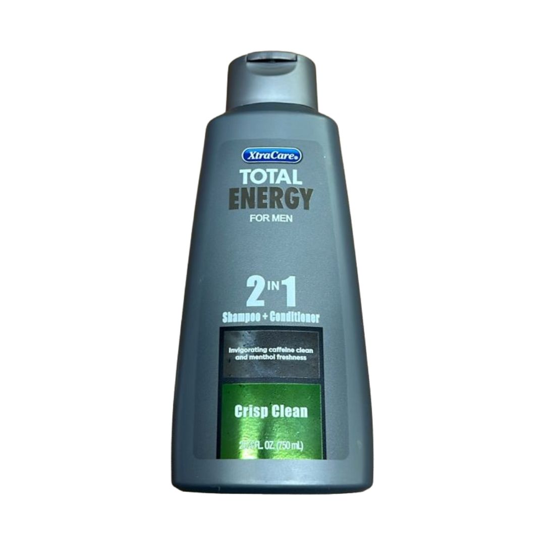X-CARE TOTAL ENERGY FOR MEN SHAMPOO+CONDITIONER 25.4OZX12