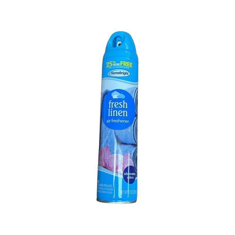 HOMEBRIGHT AIR FRESHENER LINEN  10OZ PK12