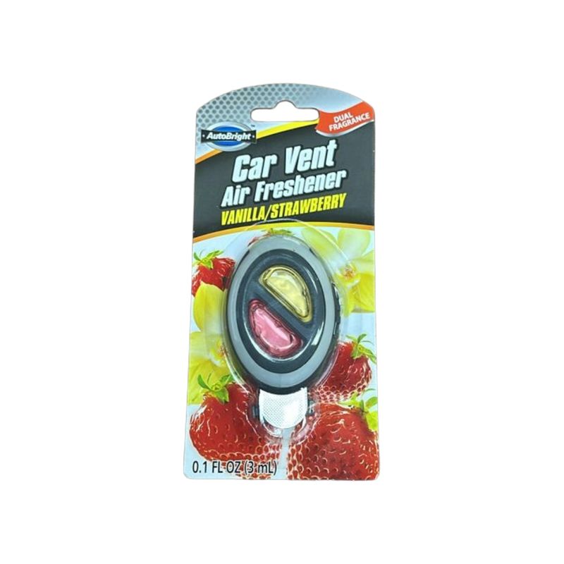 AUTO BRIGHT FRESHENER VANILLA STRWABERRY 3ML X24