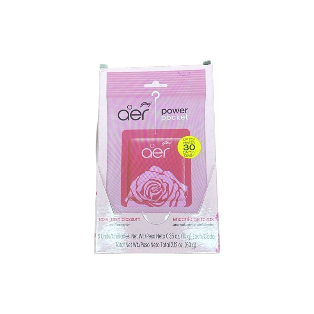 AER POWER POCKET ROSE FRESH 1 BOAT X 6 SACHET  10G