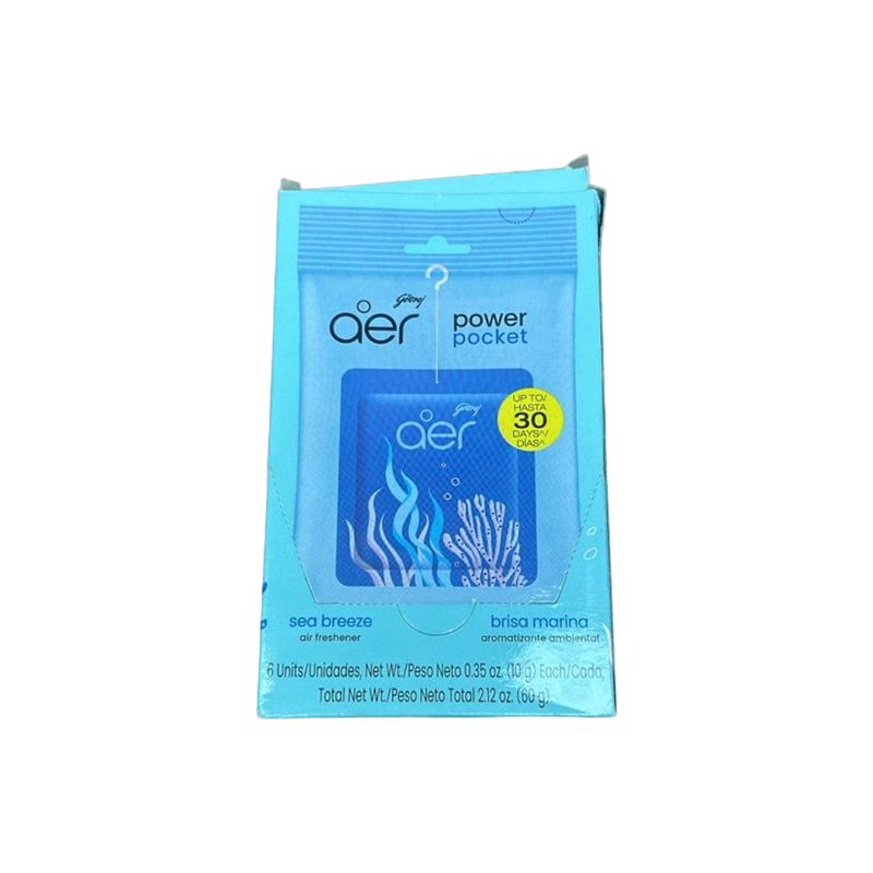 AER POWER POCKET SEA BREEZE 1 BOAT X 6 SACHET  10G