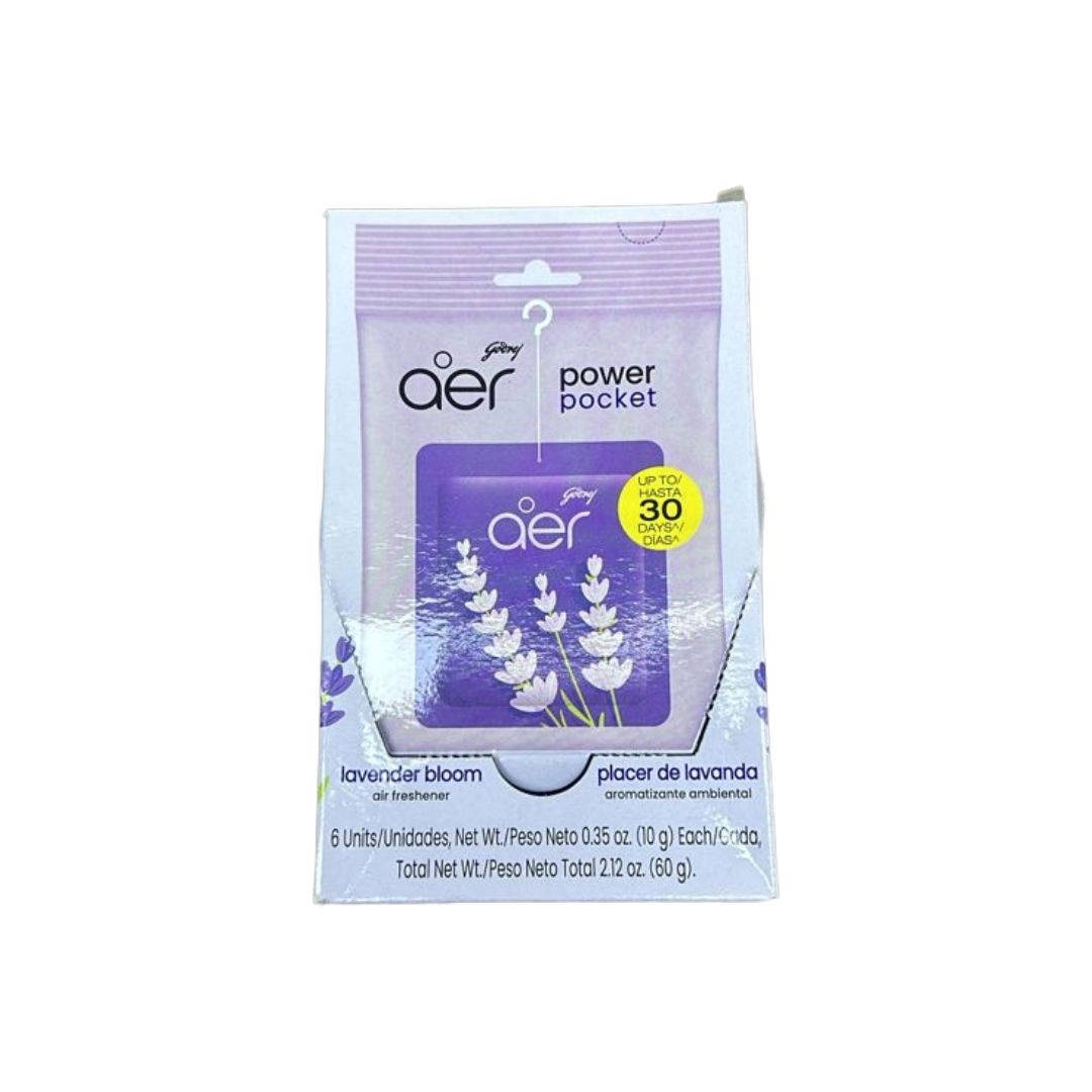 AER POWER POCKET LAVENDER 1 BOAT X 6 SACHET  10G