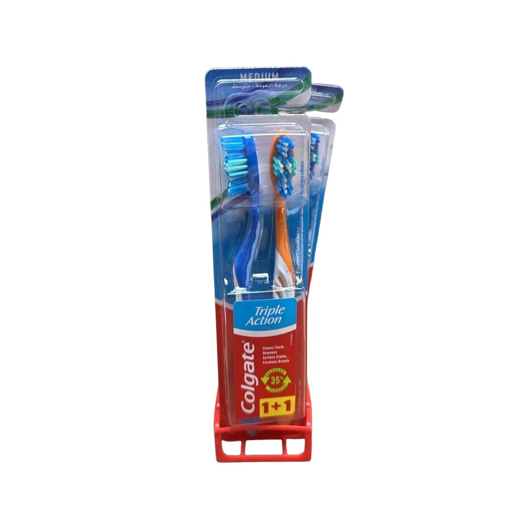 COLGATE TOOTHBRUSH TRIPLE ACTION  1+1 X12