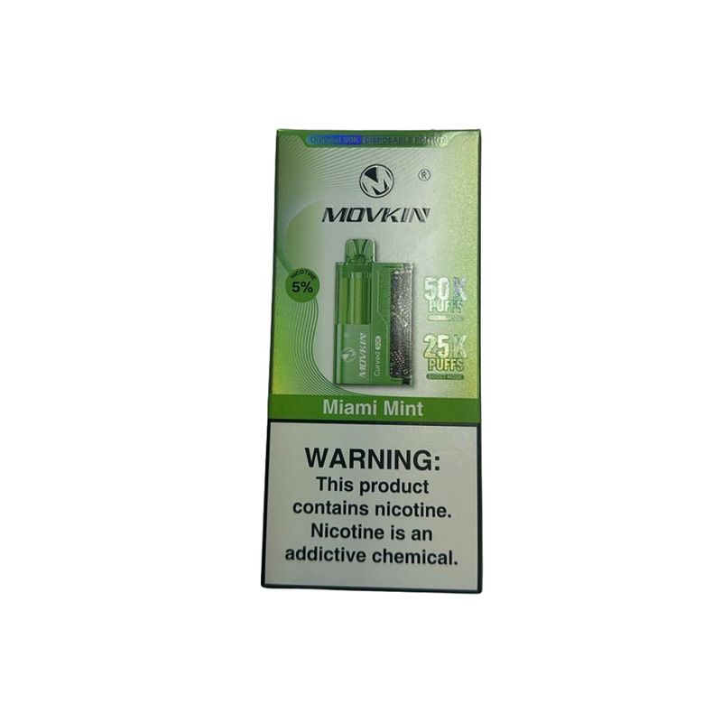 MOVKIN VAPE 50K PUFFS MIAMI MINT 5 UNITS