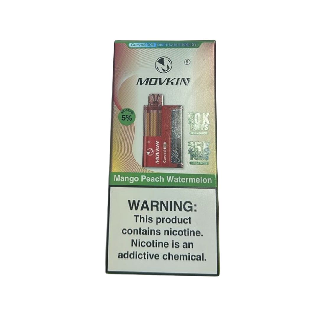 MOVKIN VAPE 50K PUFFS MANGO PEACH MELON 5 UNITS