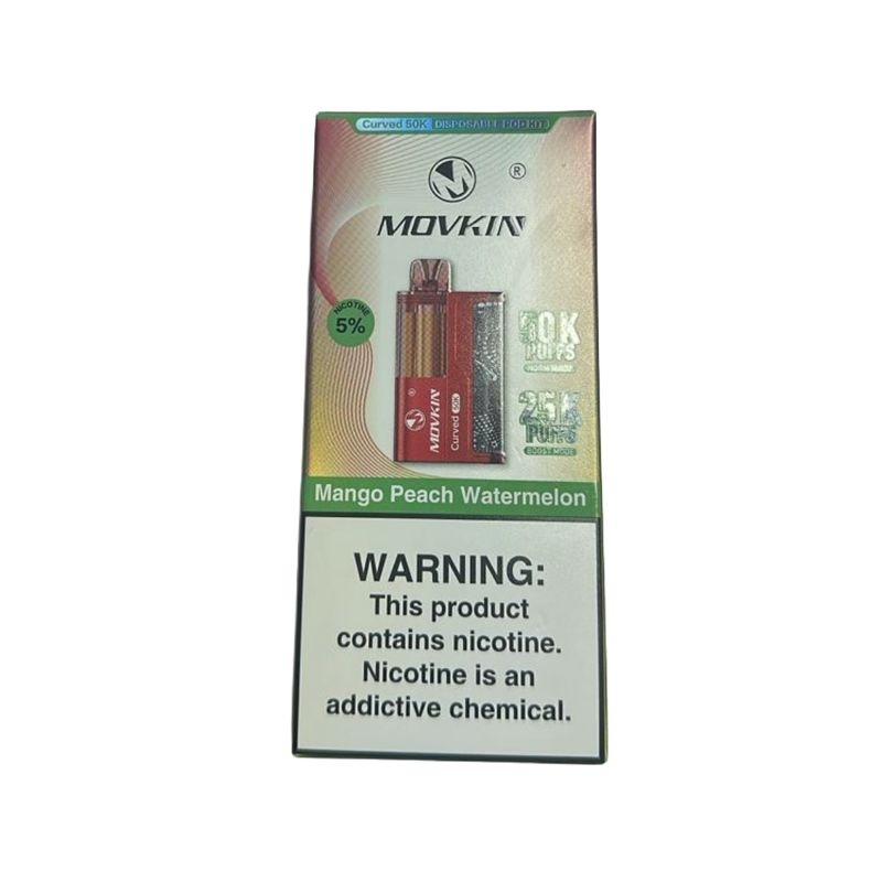 MOVKIN VAPE 50K PUFFS MANGO PEACH MELON 5 UNITS