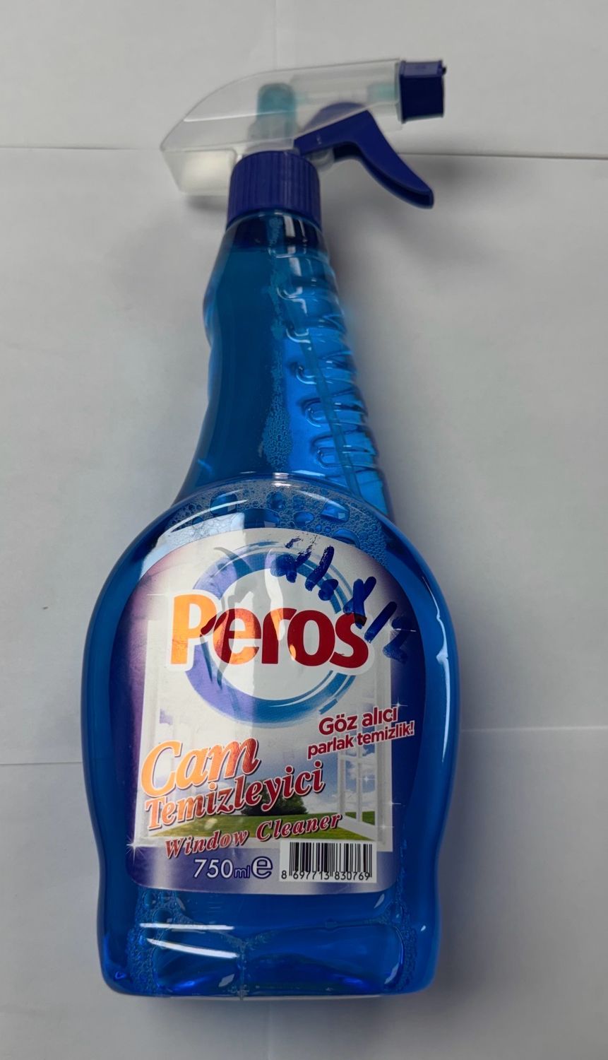 PEROS GLASS CLEANER 750MLx12pk