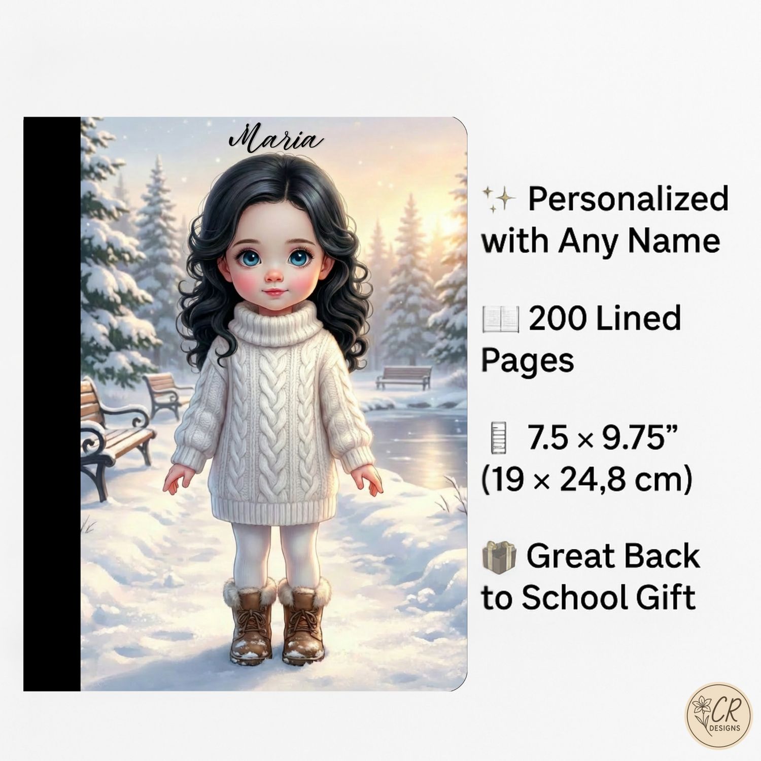 Winter Girl Composition Notebook