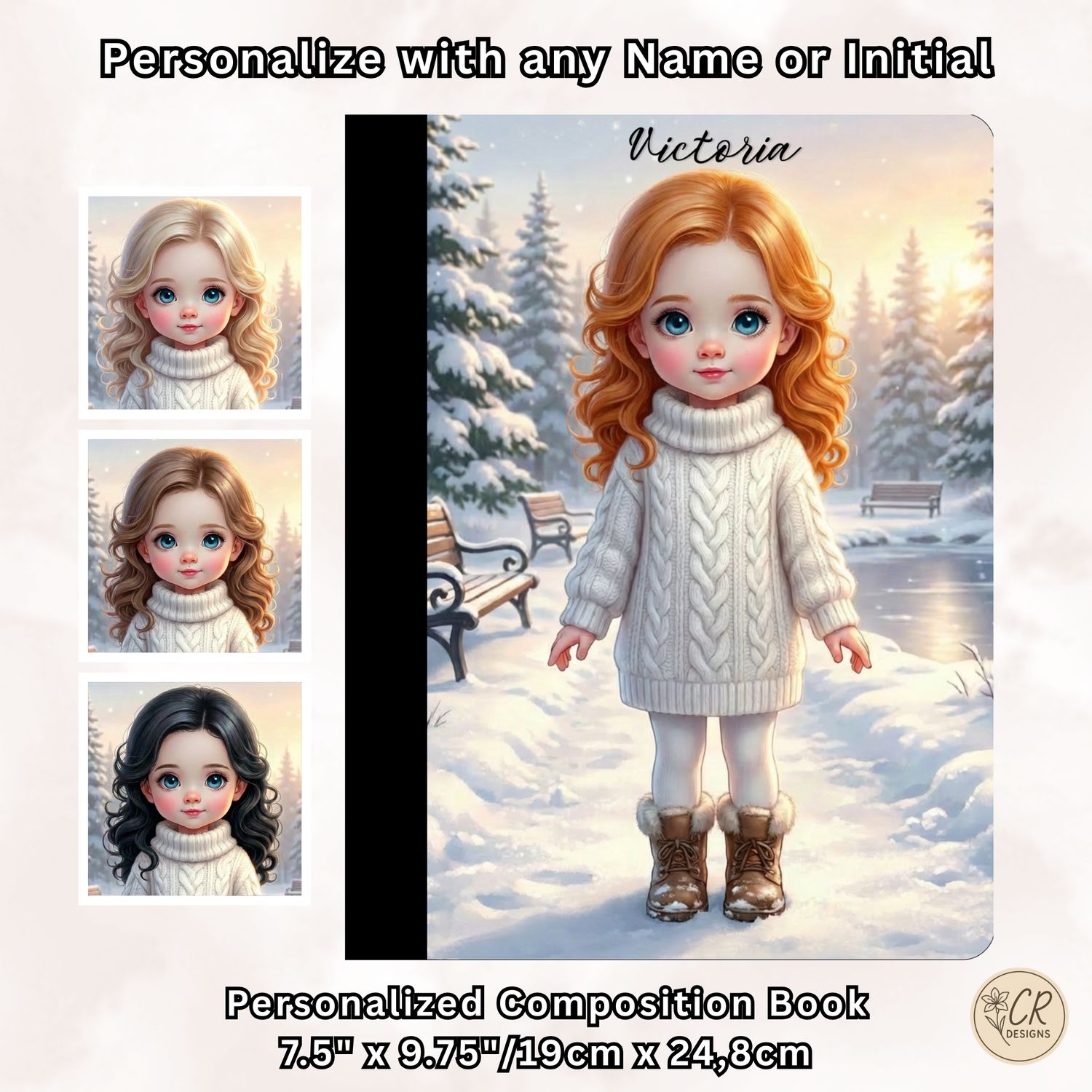 Winter Girl Composition Notebook