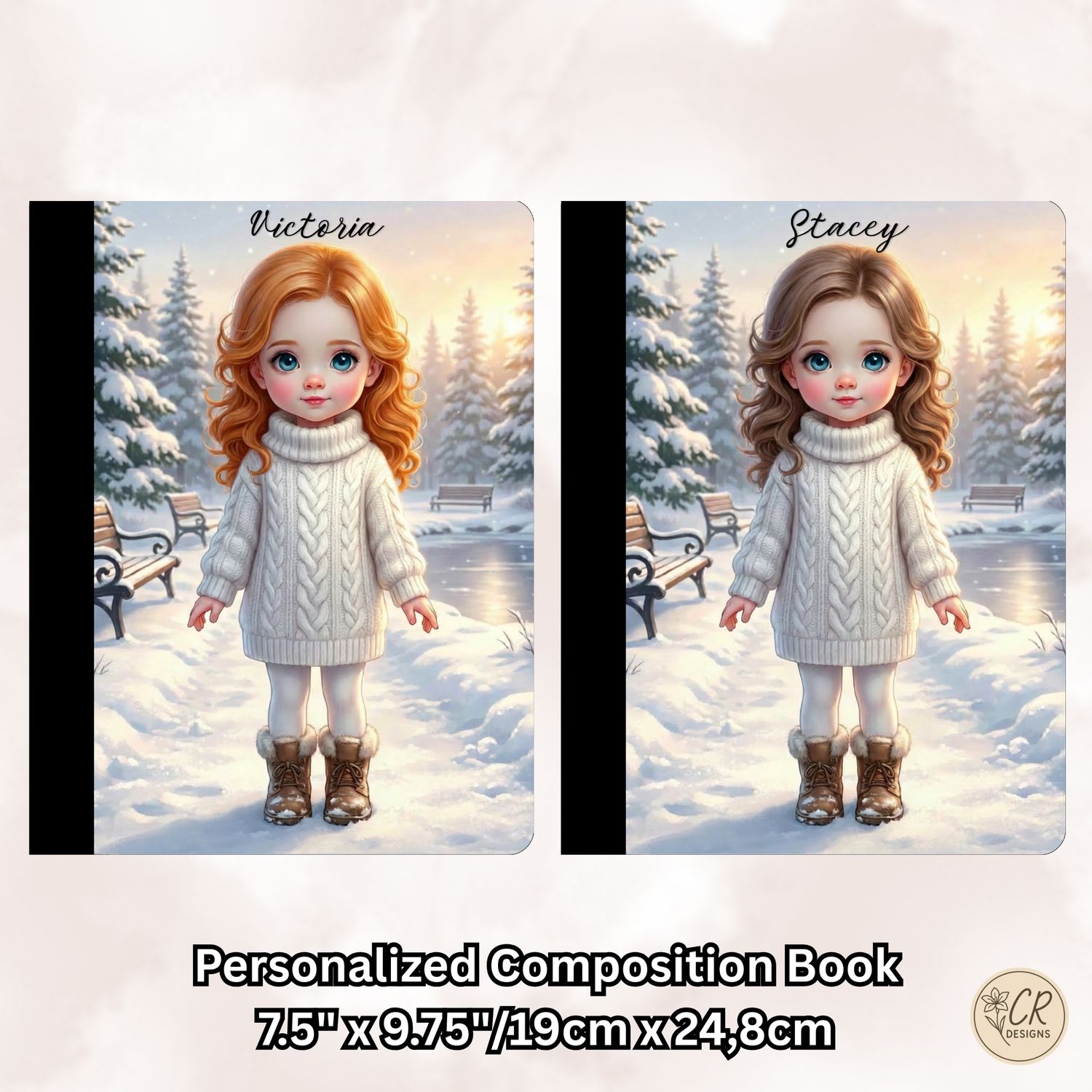 Winter Girl Composition Notebook