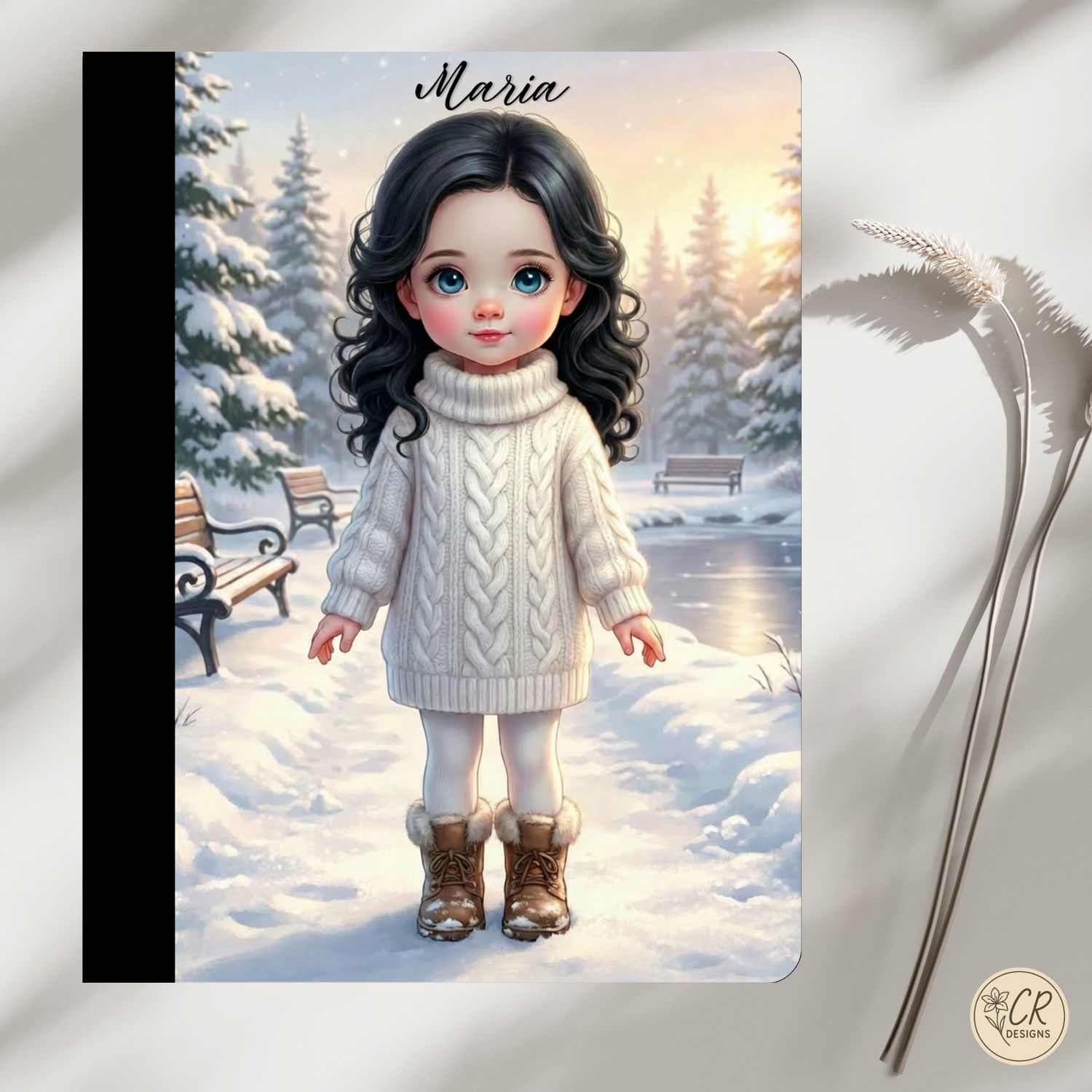 Winter Girl Composition Notebook