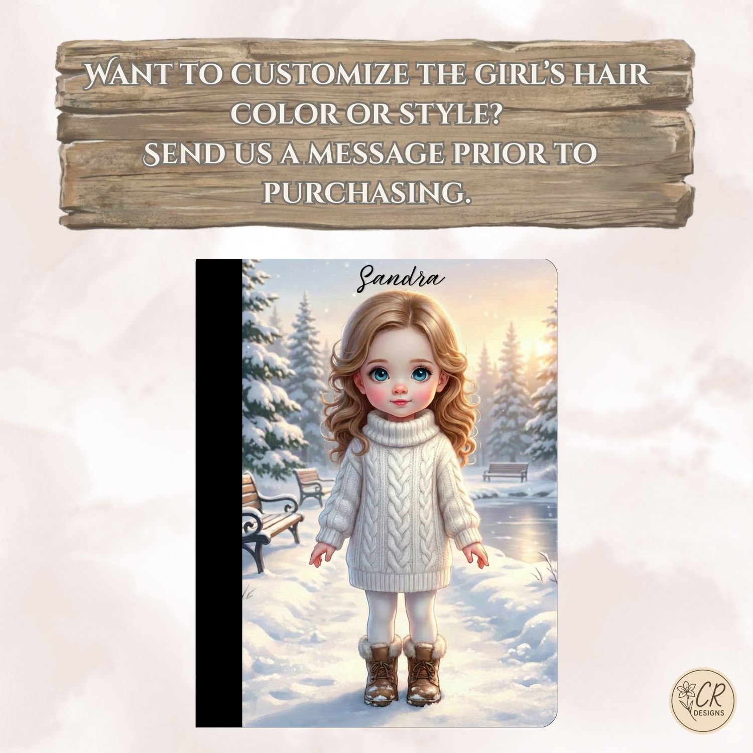 Winter Girl Composition Notebook